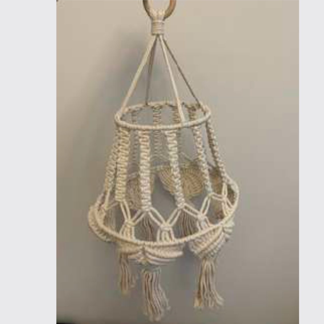 Macrame šviestuvai