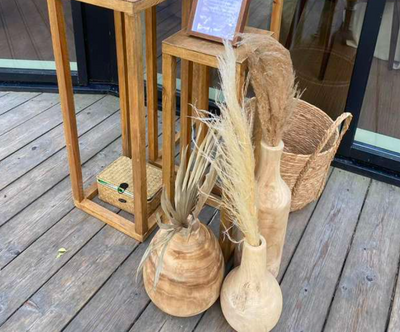 Boho stiliaus vazos